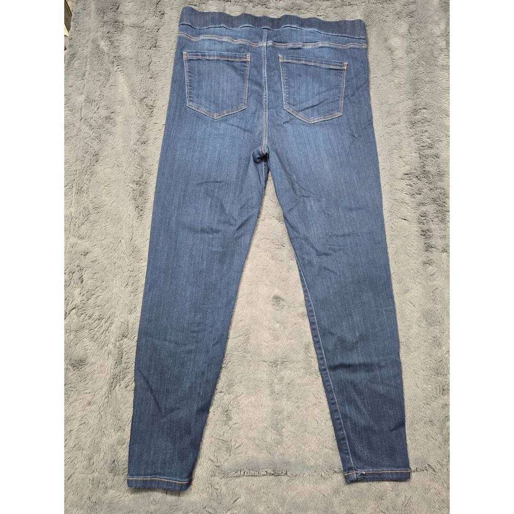 Liverpool Los Angeles Ankle Skinny Jeans Dark Wash Pull On Denim Womens 16/33